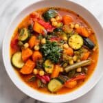 Mediterranean Chickpea Vegetable Soup Recipe