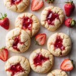 Strawberry Rhubarb Swirl Sugar Cookies Recipe