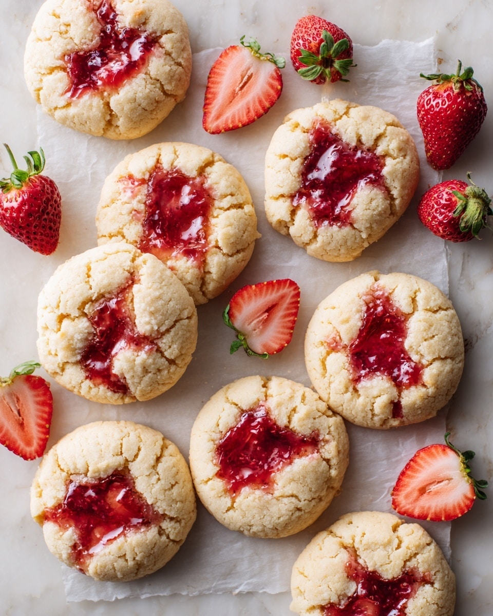 Strawberry Rhubarb Swirl Sugar Cookies Recipe