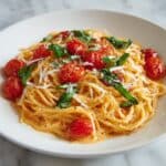 Creamy Fresh Tomato and Garlic Pasta Recipe