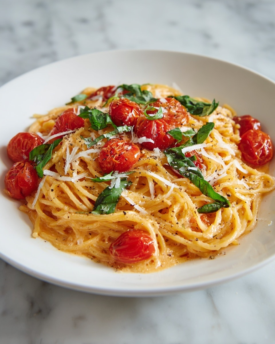 Creamy Fresh Tomato and Garlic Pasta Recipe