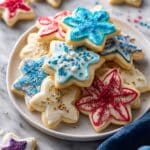 Fireworks Celebration Cookies with Easy Edible Decoration Recipe
