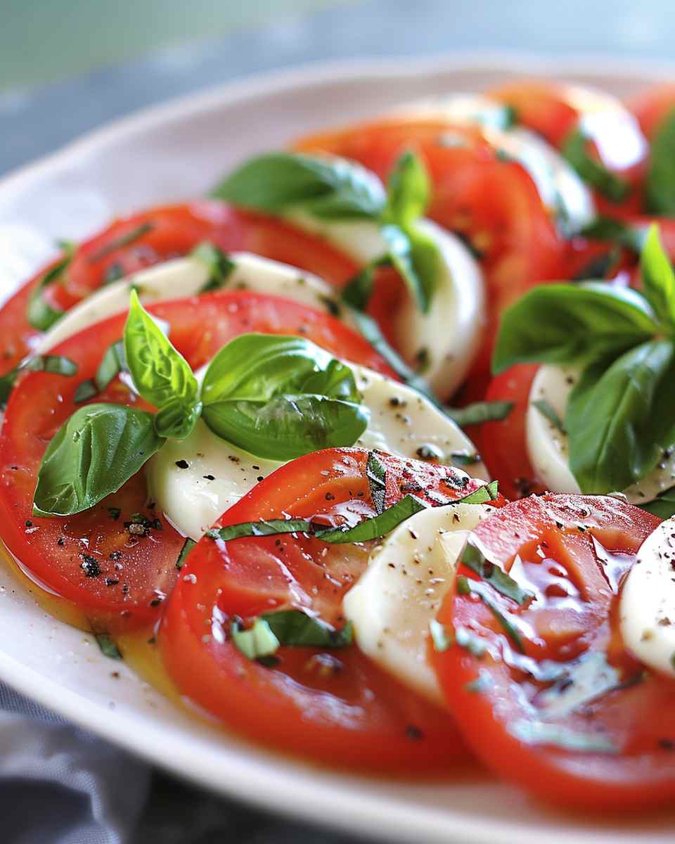 Tomato and Mozzarella Caprese Salad 5 Tomato and Mozzarella Caprese Salad